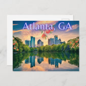 Carte Postale Atlanta, Géorgie (Devant / Derrière)