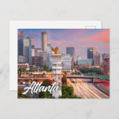 Carte Postale Atlanta, Géorgie, États-Unis (Devant / Derrière)