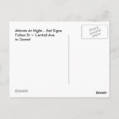 Carte postale Atlanta Night Fulton St Central Ave  (Dos)