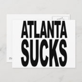 Carte Postale Atlanta Sucks (Devant / Derrière)