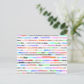 Carte postale Atlanta Text Design II (Debout devant)