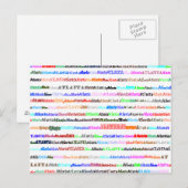 Carte postale Atlanta Text Design II (Devant / Derrière)