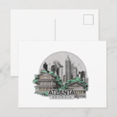 Carte Postale Atlanta Ville Géorgie États-Unis (Devant / Derrière)