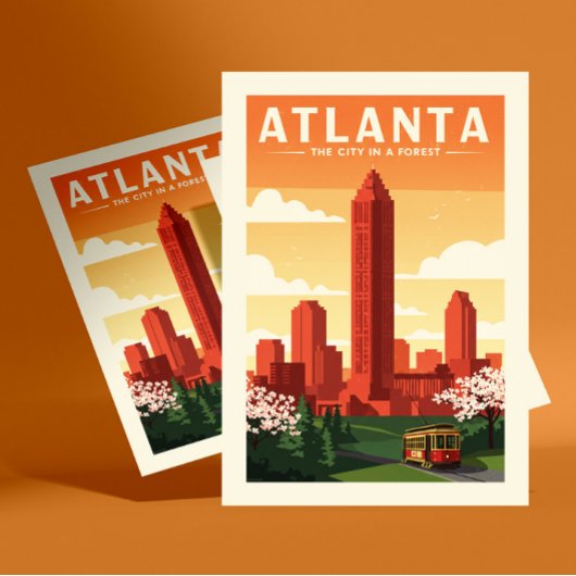 Carte Postale Atlanta vintage