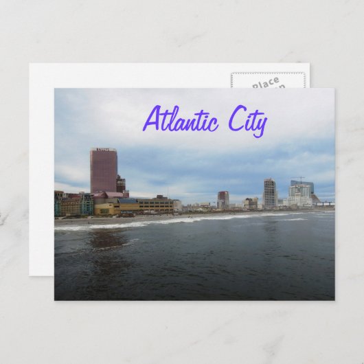 Carte Postale Atlantic City (Devant / Derrière)