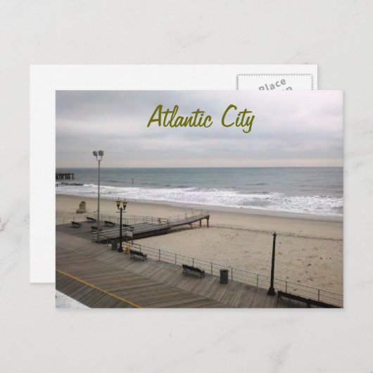 Carte Postale Atlantic City (Devant / Derrière)
