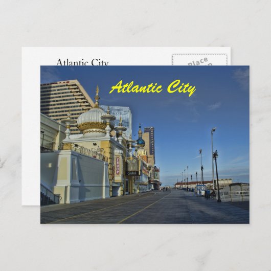 Carte Postale Atlantic City (Devant / Derrière)