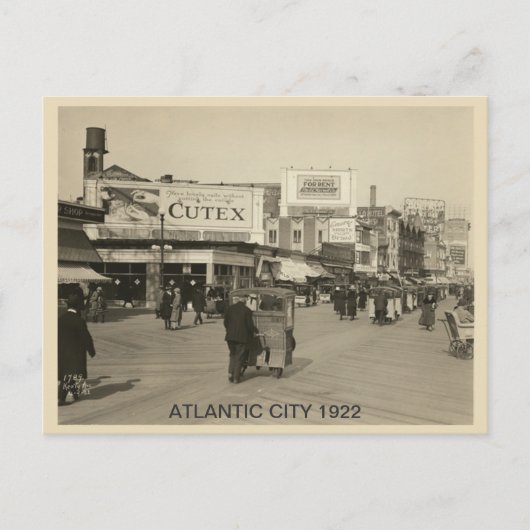 Carte Postale Atlantic City 1922 (Devant)