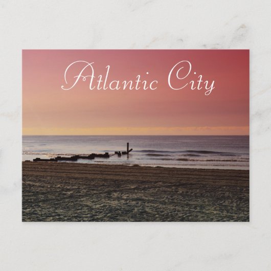 Carte Postale Atlantic City à Dusk (Devant)