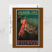 Carte Postale Atlantic City ~ All Year Resort (Devant / Derrière)