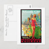 Carte Postale Atlantic City ~ America's All Year Playground (Devant / Derrière)