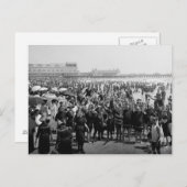 Carte Postale Atlantic City Beach, 1910 (Devant / Derrière)