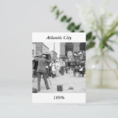 Carte Postale Atlantic City Beach, années 1890 (Debout devant)