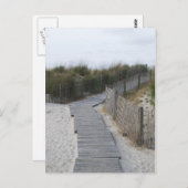 Carte Postale Atlantic City Boardwalk à Beach (Devant / Derrière)