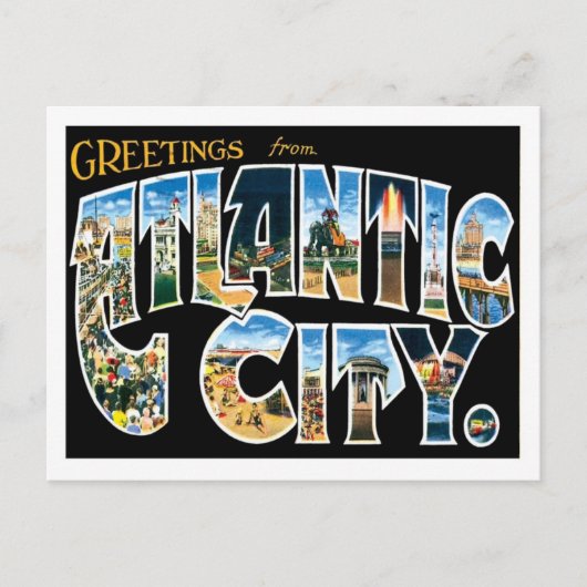 Carte Postale Atlantic City New Jersey US City (Devant)