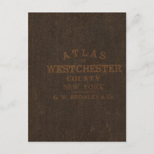 Carte Postale Atlas du comté de Westchester, New York (Devant)