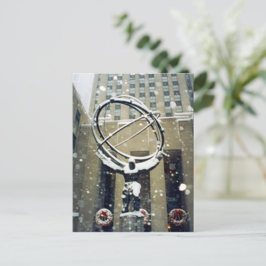 Carte Postale atlas enneigé (Debout devant)