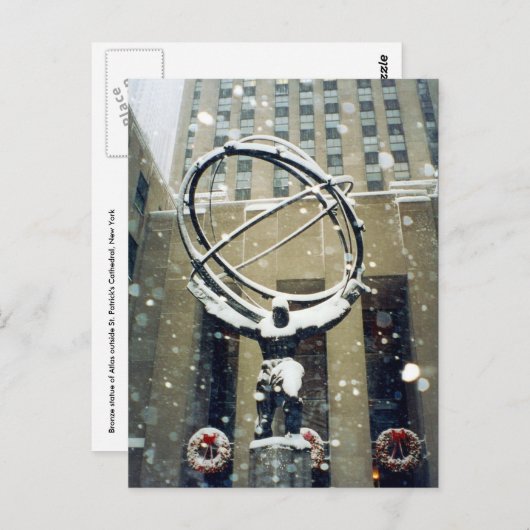 Carte Postale atlas enneigé (Devant / Derrière)