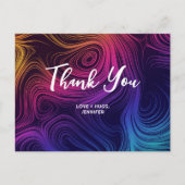 Carte Postale Atmosphère des années 60 Cercles et spirales Motif (Devant)