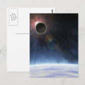 Carte Postale Atmosphère extérieure de la planète Terre (Devant / Derrière)