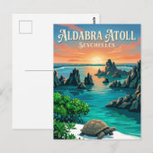 Carte Postale Atoll d'Aldabra Seychelles (Devant / Derrière)
