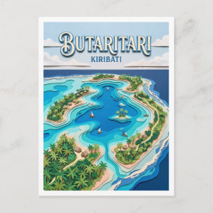 Carte Postale Atoll de Butaritari lagon Kiribati