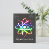 Carte Postale Atom brillant coloré | Salutations (Debout devant)