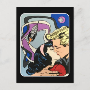 Carte Postale Atomic Abstract the Kiss