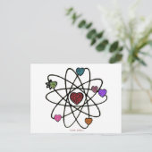 Carte Postale Atomic Saint-Valentin Cœurs Imprimés Léopard (Debout devant)