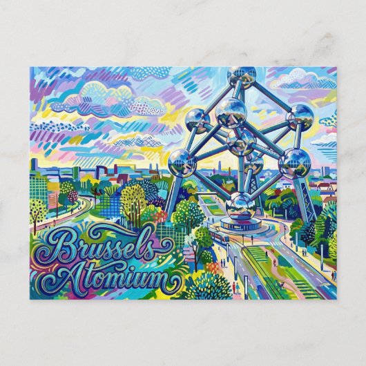Carte Postale Atomium Belgique (Devant)