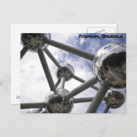 Carte Postale Atomium, Bruxelles (Devant / Derrière)