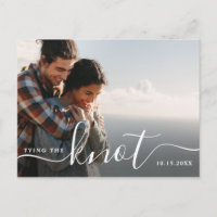 Attacher le noeud | Modern Save the Date Photo