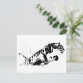 Carte Postale Attaque au tigre (Debout devant)