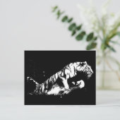 Carte Postale Attaque au tigre (Debout devant)