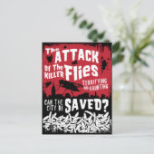 Carte Postale Attaque aux mouches ! (Debout devant)