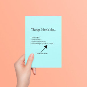 Carte Postale Attaque cardiaque - Bien s'améliorer