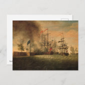 Carte Postale Attaque contre Fort Moultrie (Devant / Derrière)