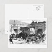 Carte Postale Attaque contre la fourgonnette de prison de Manche (Devant / Derrière)
