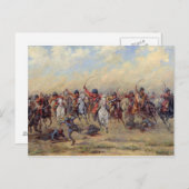 Carte Postale Attaque de la "division Savage" (Devant / Derrière)