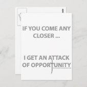 Carte Postale Attaque d'opportunité (Devant / Derrière)