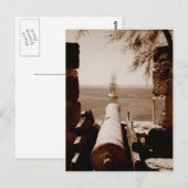 Carte Postale Attaque pirate (Devant / Derrière)