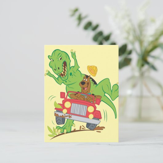 Carte Postale Attaque Scooby Doo T-Rex (Debout devant)