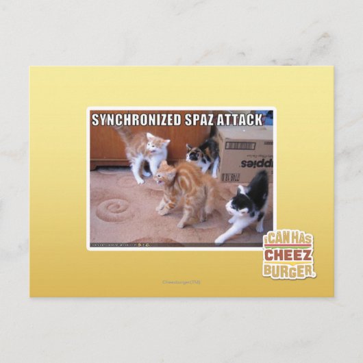 Carte Postale Attaque Spaz Sychronisée (Devant)
