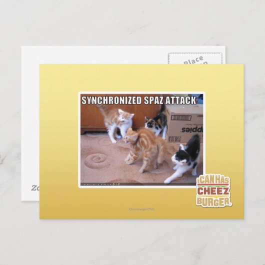 Carte Postale Attaque Spaz Sychronisée (Devant / Derrière)