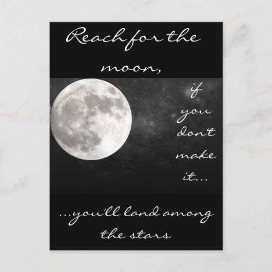 Carte Postale Atteignez la lune..... (Devant)