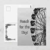 Carte Postale Atteignez le ciel, grande roue (Devant / Derrière)