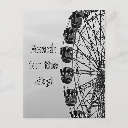 Carte Postale Atteignez le ciel, grande roue (Devant)