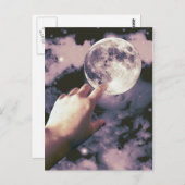 Carte Postale Atteindre pour la Lune ! (Devant / Derrière)