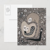 Carte Postale Attendre Un Bébé (Devant / Derrière)