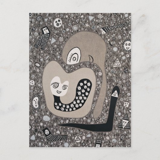 Carte Postale Attendre Un Bébé (Devant)